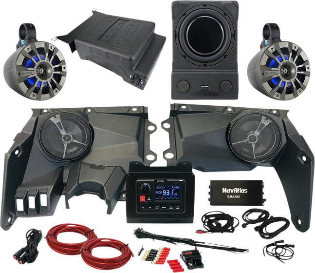 NavAtlas X35ZONE5 4-Seat Can-Am Maverick X3 Media and Audio Kit Zone 5 UTVS0062684