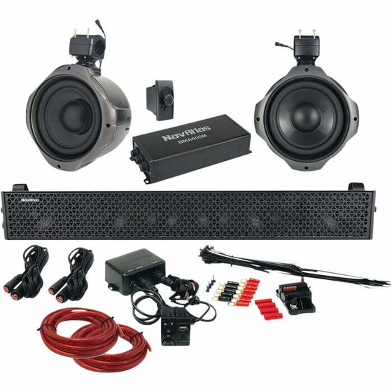 NavAtlas 2-Seat Can-Am Maverick X3 Rocker Switch Audio Kit (Zone 3) (X34ZONE3) NavAtlas UTVS0062688 UTV Source
