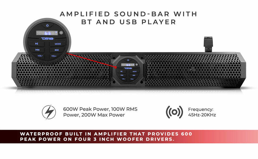 water resistant sound bar