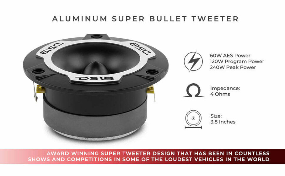 Super Bullet Tweeter VC 240 Watts 
