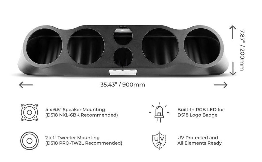 DS18 EN6P Universal Speaker Pods Bundle - 1 Set Left ＆ Right Kick