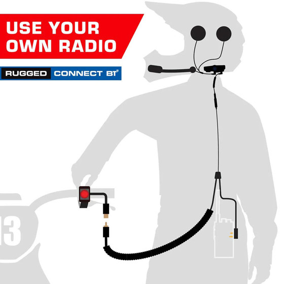 Rugged Radios Connect BT2 Moto Kit w/o Radio Helmet Bluetooth Headset UTVS0068050