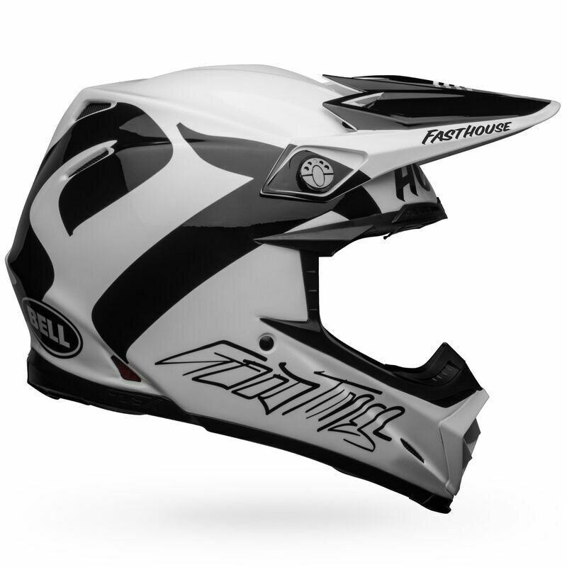 BELL MOTO ホワイトヘルメット Bell Moto-9 Carbon Flex Helmet - RevZilla