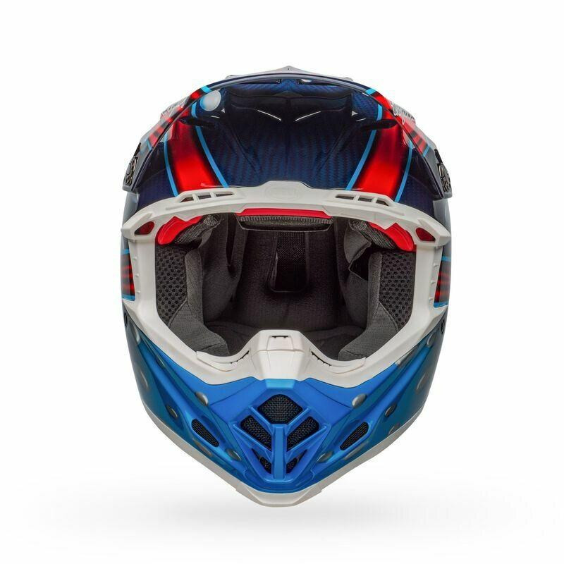 Bell Helmets Moto-9 Flex (Large) (McGrath Replica) (Gloss Blue/Red
