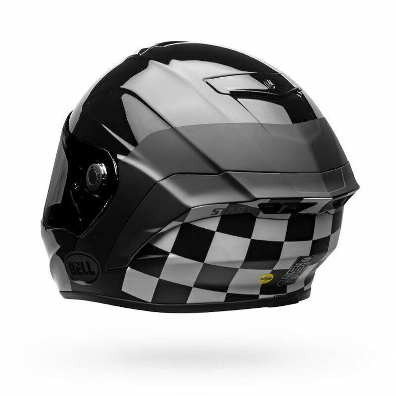 Bell Helmets Star DLX MIPS (Lux Checkers) (Medium) (Black/White
