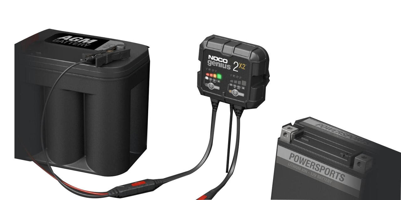 Noco Genius 2x2 6V/12V 2-Bank 4-Amp Smart Battery Charger