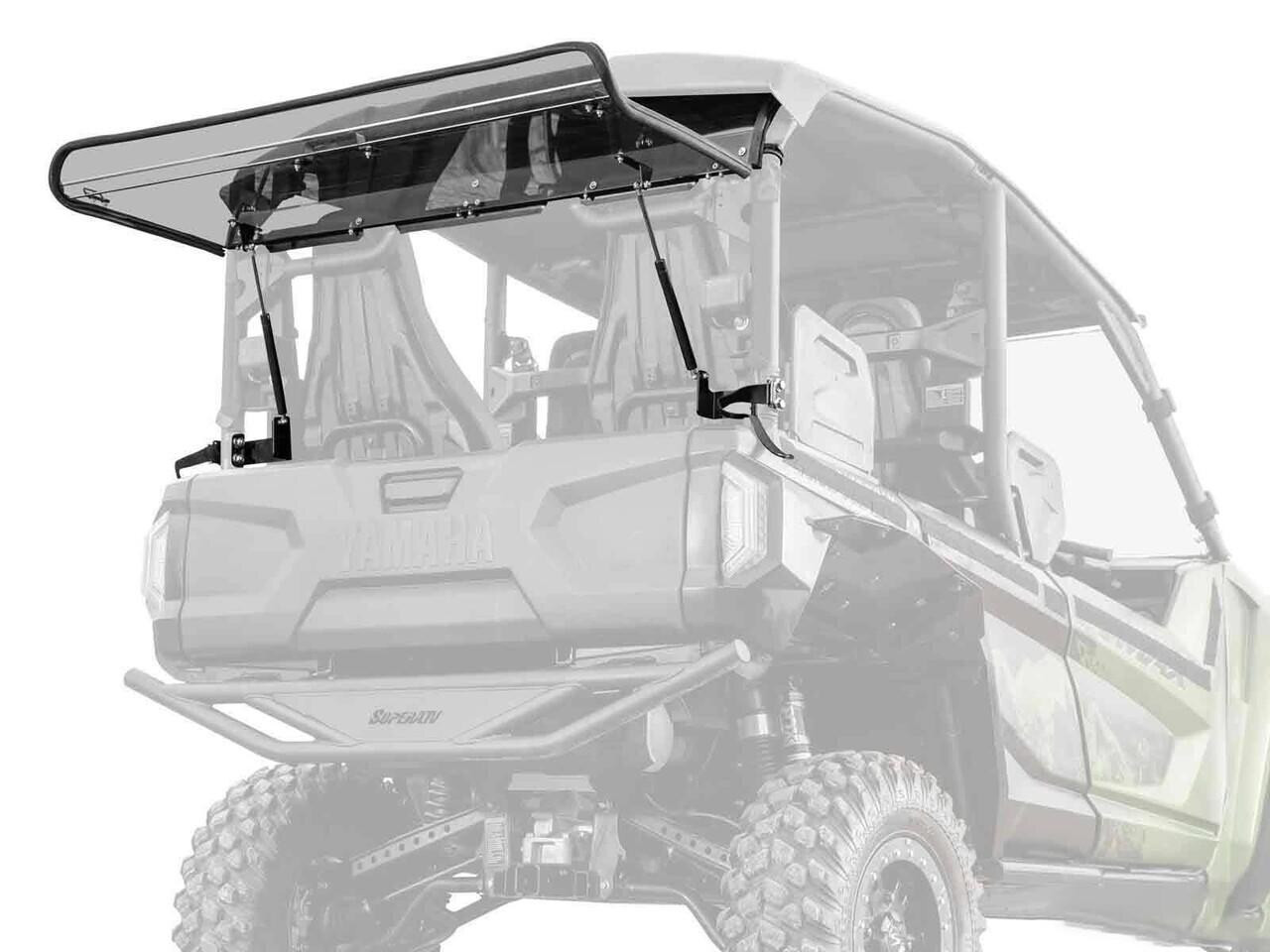 SuperATV Yamaha Wolverine RMAX4 1000 Rear Flip Windshield