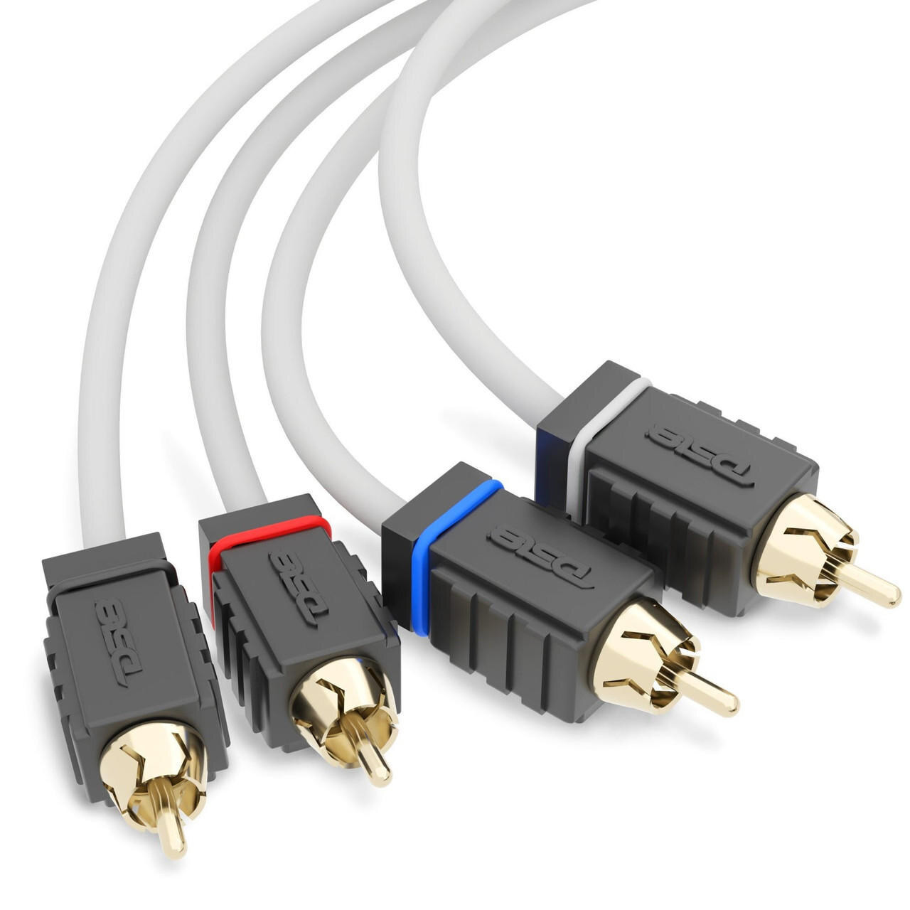 DS18 MOFCR-6FT.4CH 6-Foot Marine Grade 4-Channel RCA Cable - 100
