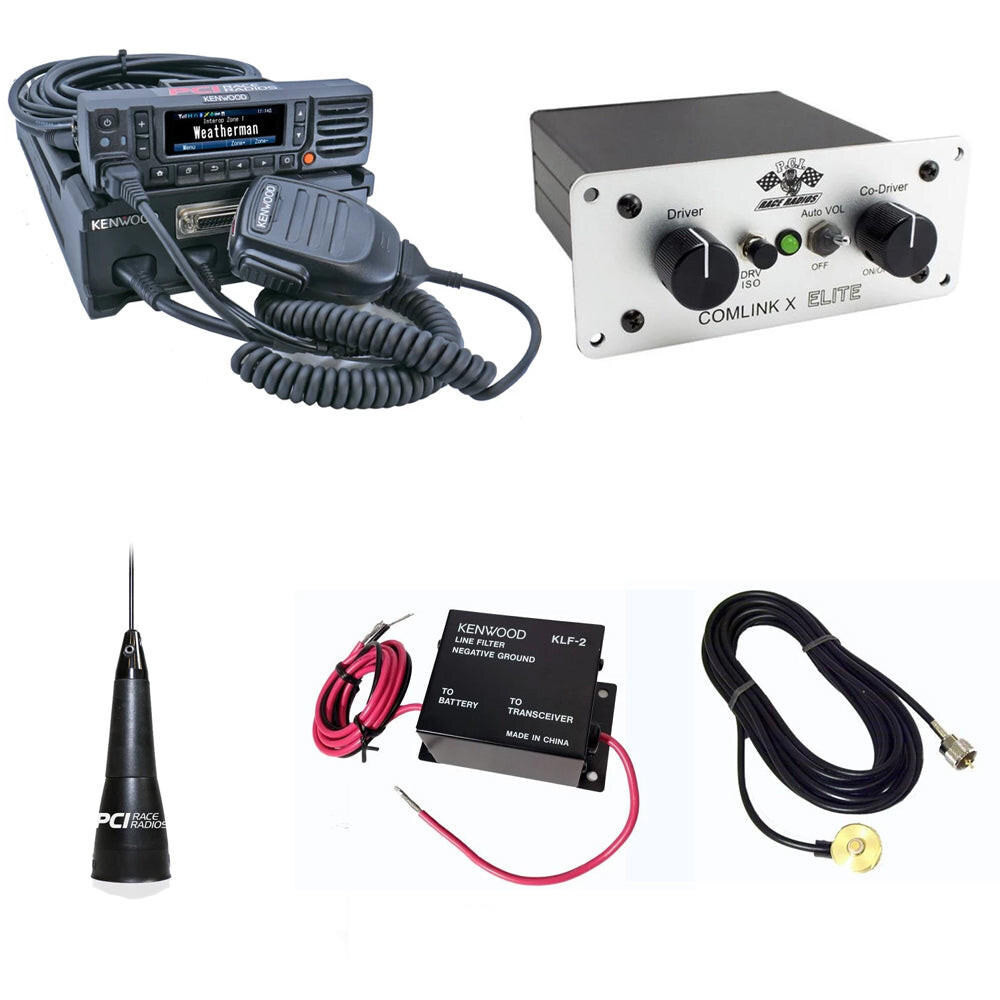 PCI Race Radios Kenwood NX-5700 100W Intercom Race Package