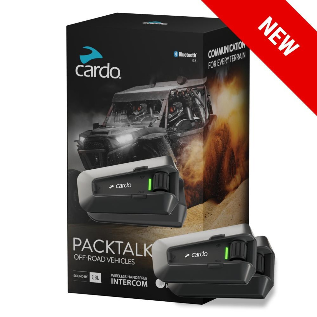 Cardo Packtalk Outdoor 2個セット Cardo Packtalk Outdoor 2nd Helmet Kit | XtremeHelmets.com