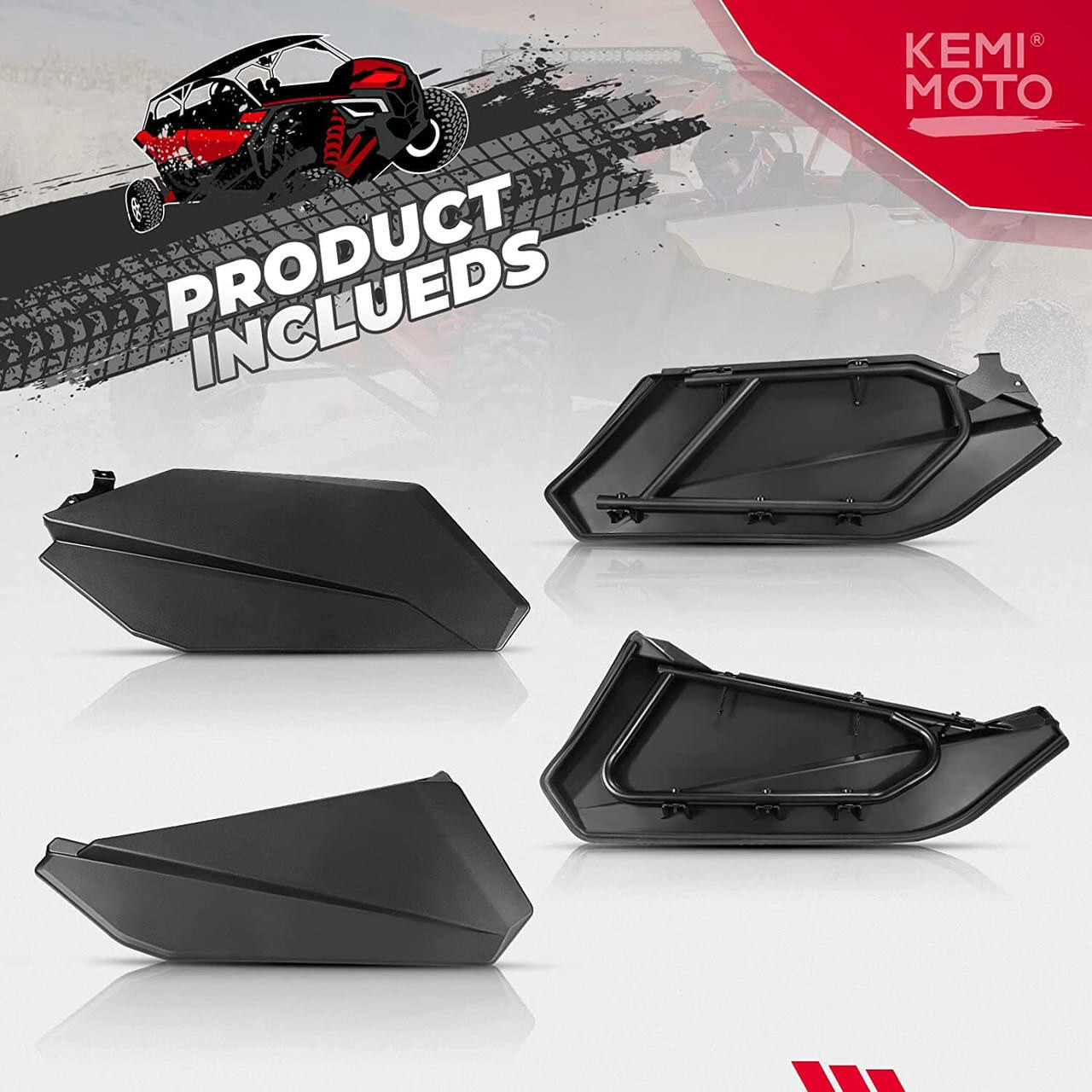 Kemimoto Can-Am Maverick X3 Max 4pc Lower Door Panels w