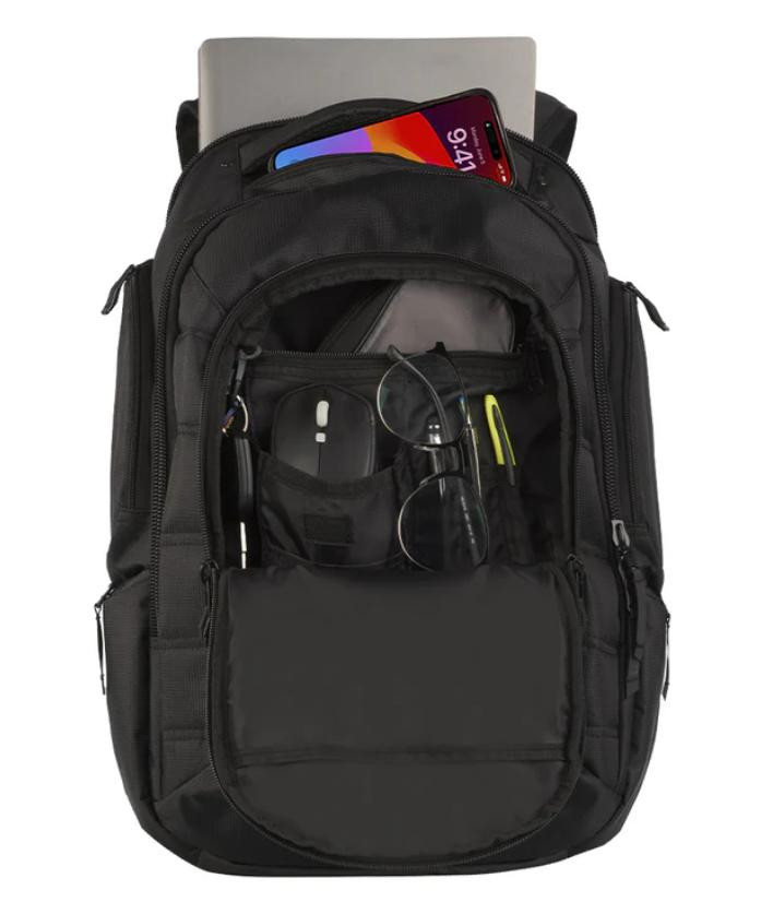 backpack with 2 laptop compartment X-Era Expandable 15.6" Black Focusing on durability Unique Bargains Expandable Business Backpack