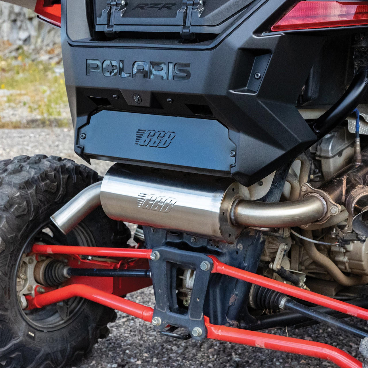 GGB Exhaust Polaris RZR Pro XP / PRO XP 4 UTV Stainless (Trail Muffler)