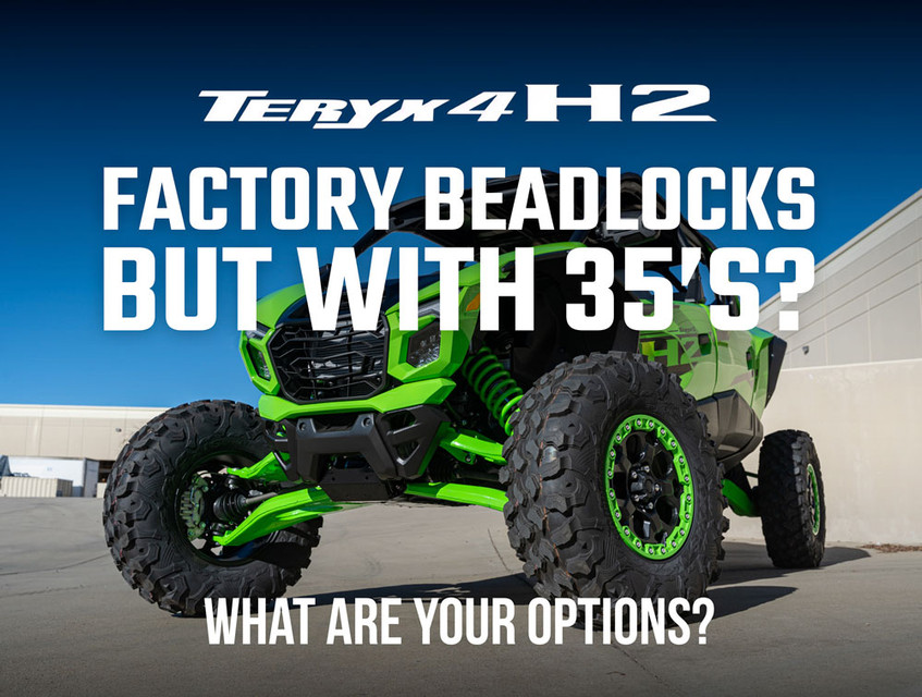 Everything you need to know regarding 35" Tire Options for Kawasaki H2 Side by Side UTV's Using Factory 16" Beadlocks