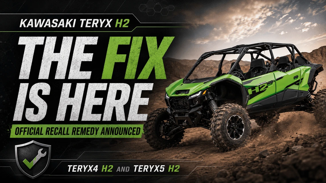 Kawasaki Teryx H2 Stop-Ride Is Over: 2026 Recall Repair Announced for Teryx4 H2 and Teryx5 H2