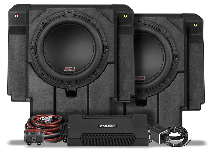 Introducing the Game-Changing 2024-2025 Can-Am Maverick R 4-Seater Rear-Seat Dual Sub Add-On Kit for Ultimate Audio Performance!