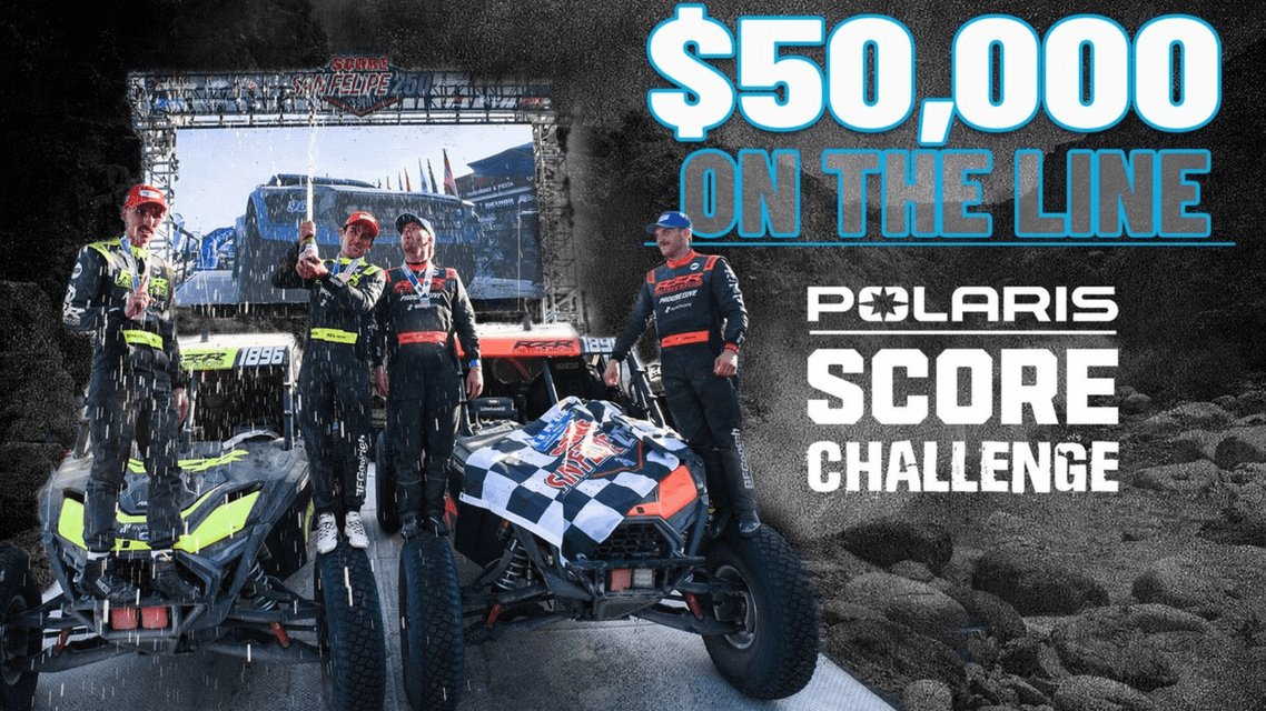 POLARIS RZR FACTORY RACING PUTS $50,000 ON THE LINE WITH UNPRECEDENTED SCORE CHALLENGE
