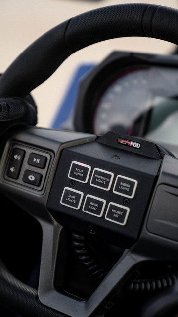 sPOD Has A New Mini 6 Switch Solution For Polaris RZR Owners To Control Your Accessories From Your Steering Wheel