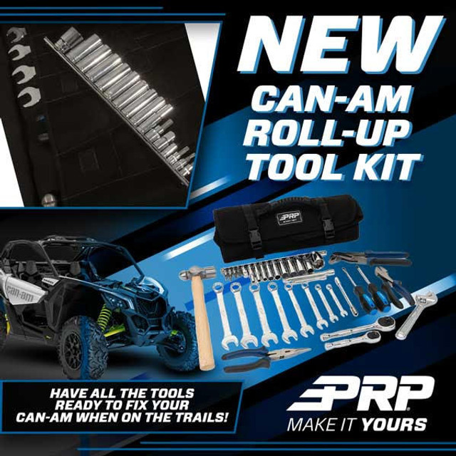 New Products | PRP Can-Am Roll-Up Tool Bag with 35pc Tool Kit