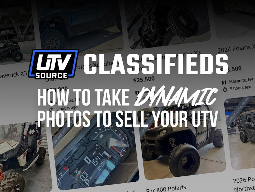 How to Take Photos That Actually Sell Your UTV