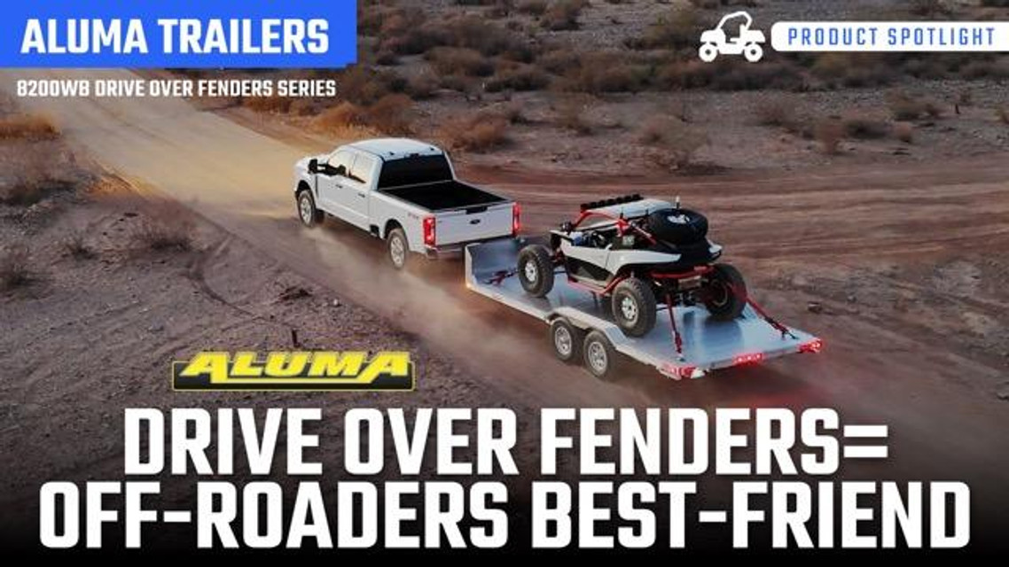 Aluma 8200 Wide-Body Drive-Over Fender Trailer – Built for Off-Roaders