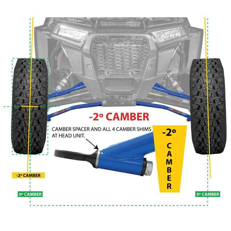 ZBroz Racing RZR XP A-Arm Kit, Forward Camber Adjustable