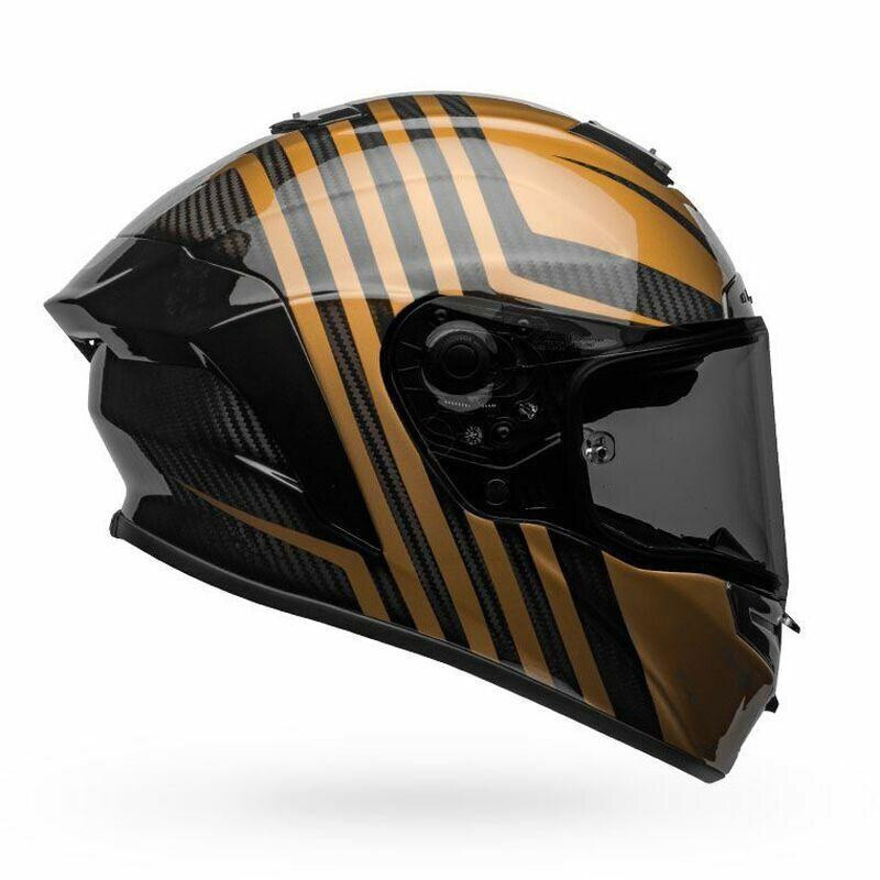 Bell Helmets Race Star Flex DLX (Medium) (Gloss Black/Gold) - BL