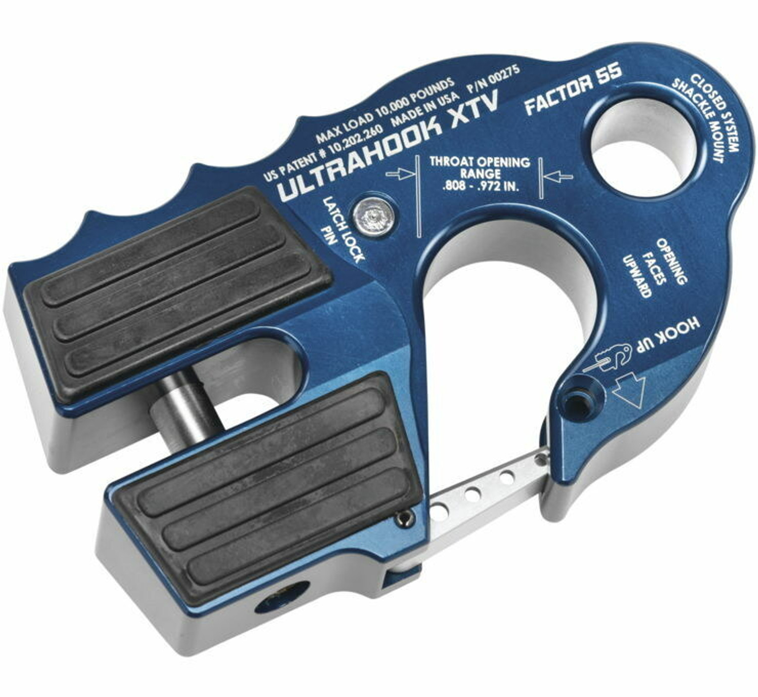 Factor 55 UltraHook XTV Winch Shackle Mount - 00275-02-main