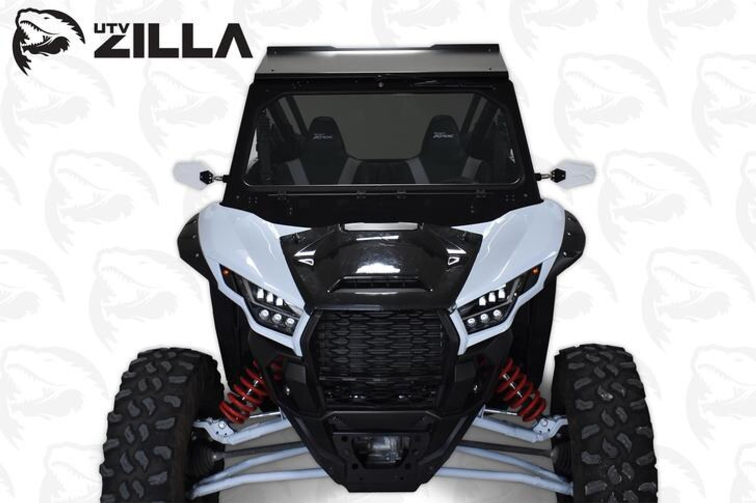 UTVZilla Kawasaki KRX Vented Glass Windshield w/ Wiper - ZL