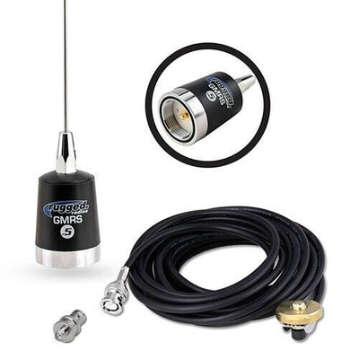 Rugged Radios NMO-RACE-12 12 Feet Heavy Duty RF Shielded Racing Antenna Cable Kit