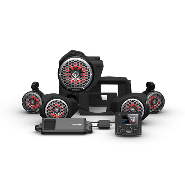 Rockford Fosgate Polaris RZR Audio Kit (PMX-3) (Stage 5) Rockford Fosgate UTVS0014715 UTV Source