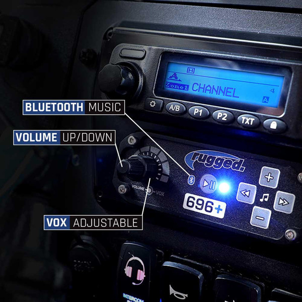 Rugged Radios 696 Plus High Fidelity Bluetooth Intercom  UTVS0010056