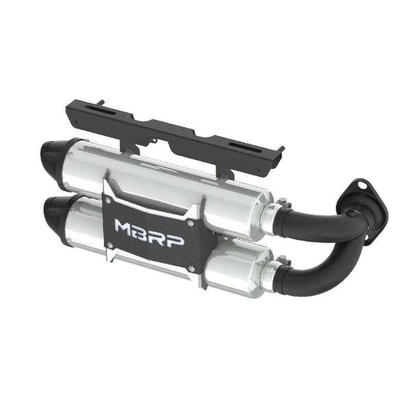 MBRP Powersports Polaris RZR XP 1000 Slip-On Dual Stack Performance Series Exhaust AT-9517PT - UTV Source