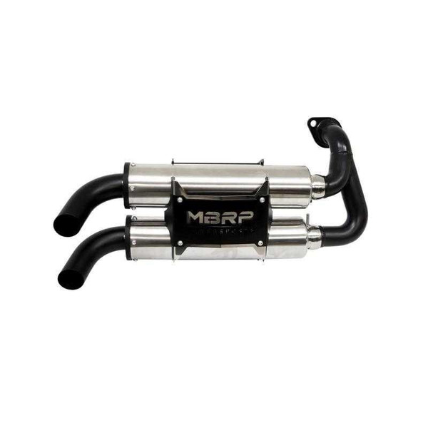 MBRP Powersports Polaris RZR / General Slip-on Dual Stack Performance Series Exhaust AT-9519PT - UTV Source