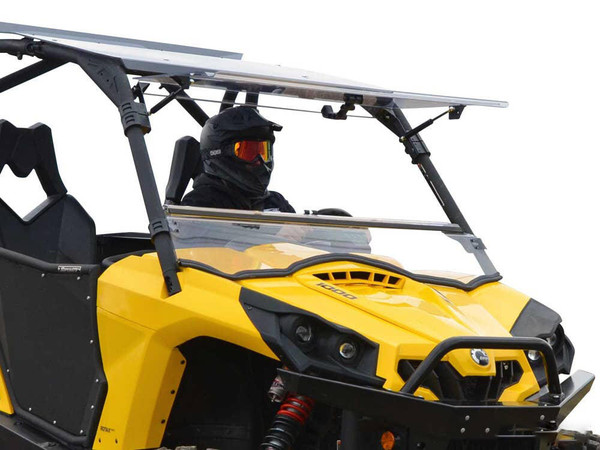 SuperATV Can-am Commander Scratch Resistant Flip Windshield FWS-CA-COM-001-70-MAIN - UTV Source