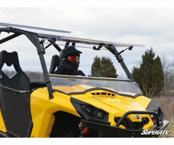SuperATV Can-am Commander Scratch Resistant Flip Windshield (FWS-CA-COM-001-70)