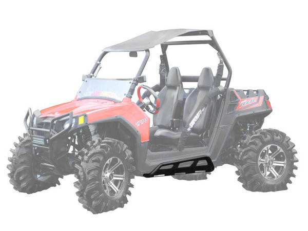 SuperATV Polaris RZR Rock Sliding Nerf Bars NB-P-RZR-00 - UTV Source
