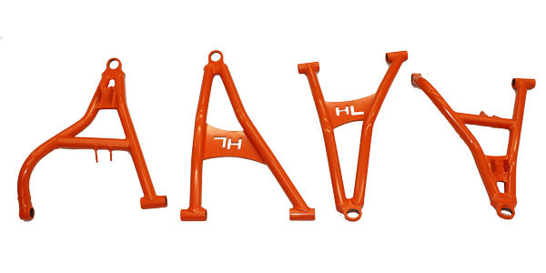 High Lifter 2017-21 Polaris General 1000 EPS/RZR S Front Forward Upper and Lower Control Arms Black MCFFA-GEN1-1-B