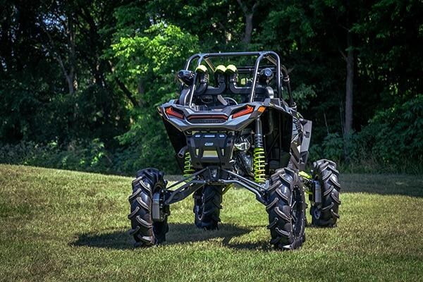 High Lifter 2016-21 Polaris RZR XP 1000 Lower Arched Radius Bar Kit Red w/ Spherical Bearings HDRB-RZR1-R-SBI