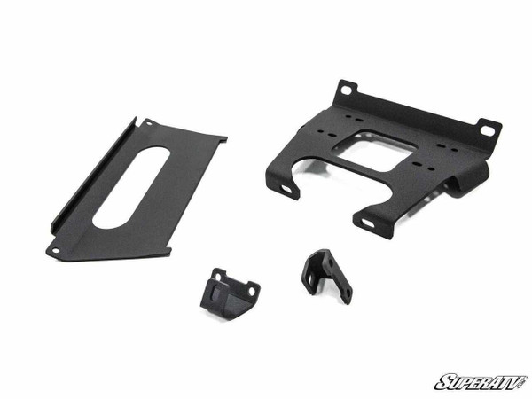 SuperATV 2016 Polaris RZR XP Turbo Winch Mounting Plate WM-P-XPT-00#YA