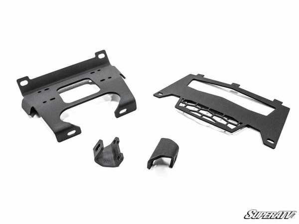 SuperATV 2016 Polaris RZR XP Turbo Winch Mounting Plate WM-P-XPT-00#YA