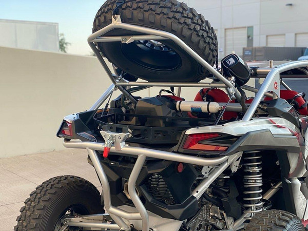 Geiser Performance Can-Am Maverick X3 Tire Rack and Bumper Combo (Raw) GP018CB026 - UTV Source