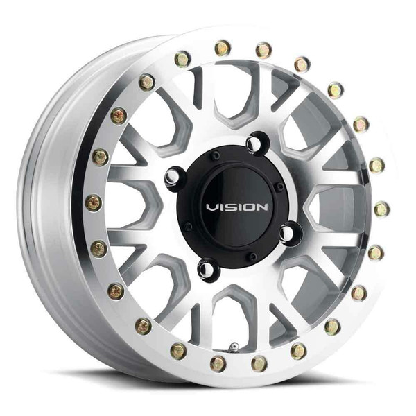 Vision Wheel GV8BLC Invader Beadlock UTV Wheel (15x6) (4x156) (12) (Machined) GV8BLC156156ACM40NCC - UTV Source