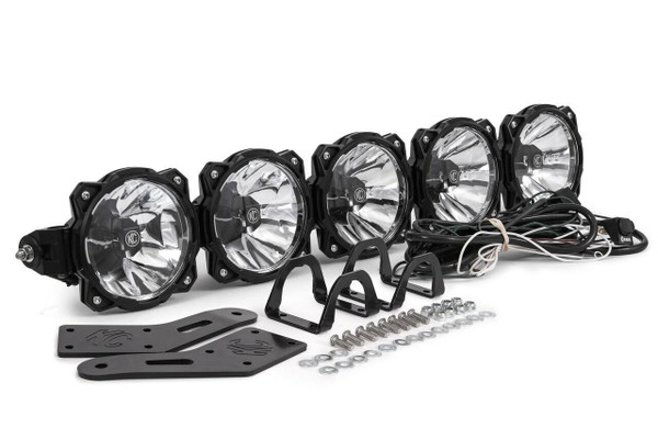KC HiLiTES Gravity LED Pro6 Polaris RZR 5-Light Combo LED Light Bar 91309 - UTV Source