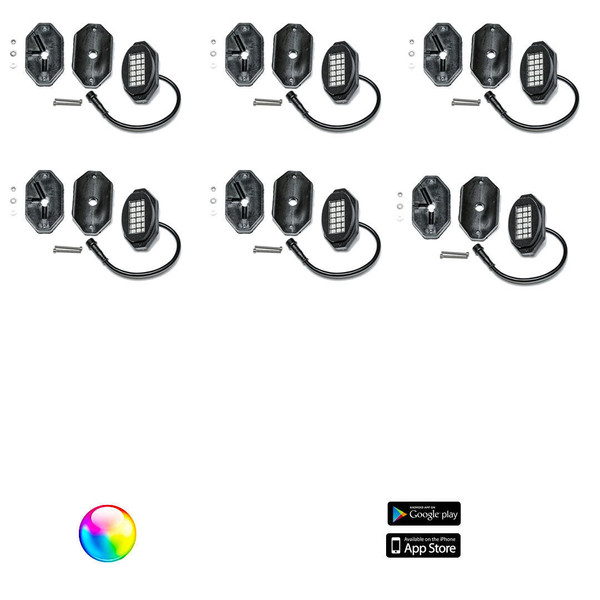 5150 Whips 187 Style Rock Lights w/ Control Harness 1.0  UTVS0021625