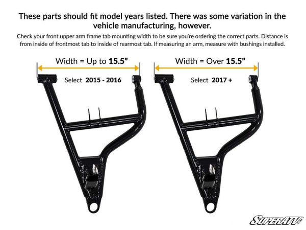 SuperATV Polaris RZR Trail S/900 Conversion Kit â€” 1.5 Offset LTK-P-RZR900-5-1.5-HC-001-K1-R2-02#AA