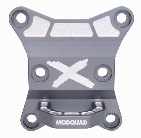 ModQuad Racing Can-Am Maverick X3 Radius Rod Plate (Grey) (w/ Tow Ring) CA-X3-RDH-G - UTV Source