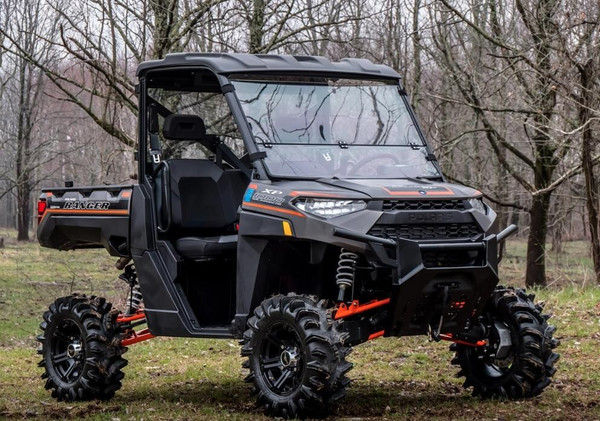 SuperATV Polaris Ranger 1000 Scratch Resistant Flip Down Windshield SuperATV UTVS0032728 UTV Source