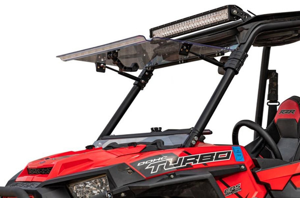 SuperATV Polaris RZR 900 Scratch Resistant Flip Windshield FWS-P-RZR-1K-001-70#NH - UTV Source
