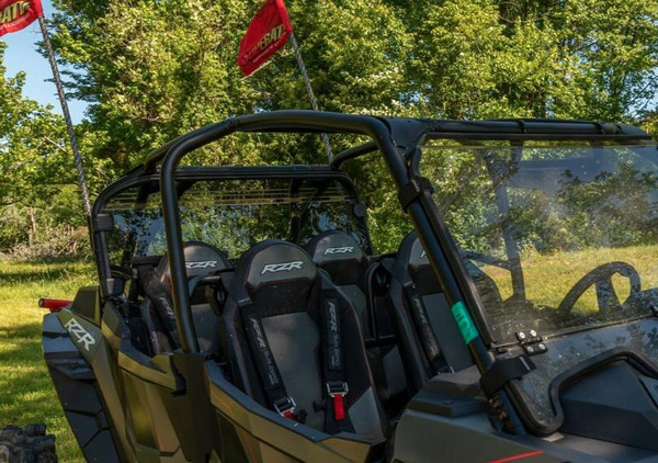 SuperATV Polaris RZR XP Turbo S Rear Windshield RWS-P-RZRXPTS-75